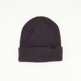 Charcoal Melange Ribbed Beanie