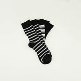 Multi 5 Pack Long Socks.Polka Dot And Stripes.