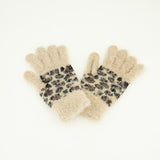 Animal Print Mohair Glove.