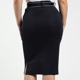 LADIES CIARRA NAVY/WHITE SKIRT