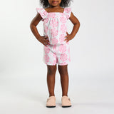 White/Pink Angles Short