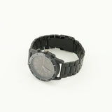 Metal Watch.2 Toned Frame.Black Dial.Charcoal Accents.