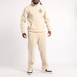 Mens Moda Stone Brushed 1/4 Zip Sweater
