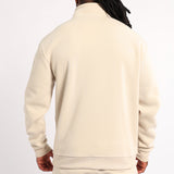 Mens Moda Stone Brushed 1/4 Zip Sweater