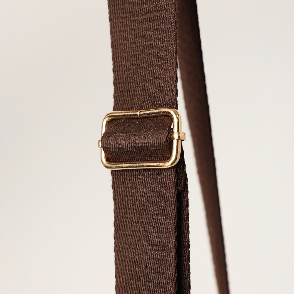LADIES CIARRA DARK CHOC UPRIGHT CROSSBODY BAG