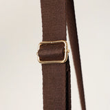 LADIES CIARRA DARK CHOC UPRIGHT CROSSBODY BAG