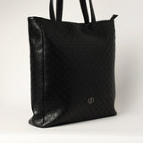 LADIES CIARRA BLACK LARGE TOTE BAG (LAPTOP COMPARTMENT)