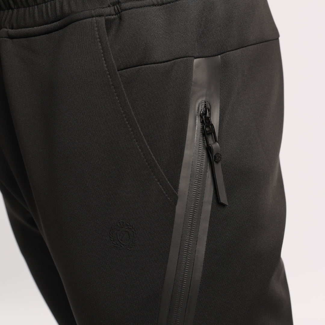MENS ZAFF BLACK JOGGER WITH ZIP POCKETS
