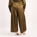 LADIES CIARRA OLIVE FLARED PANTS