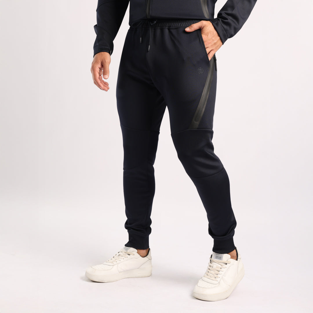 MENS ZAFF BLACK JOGGER WITH ZIP POCKETS