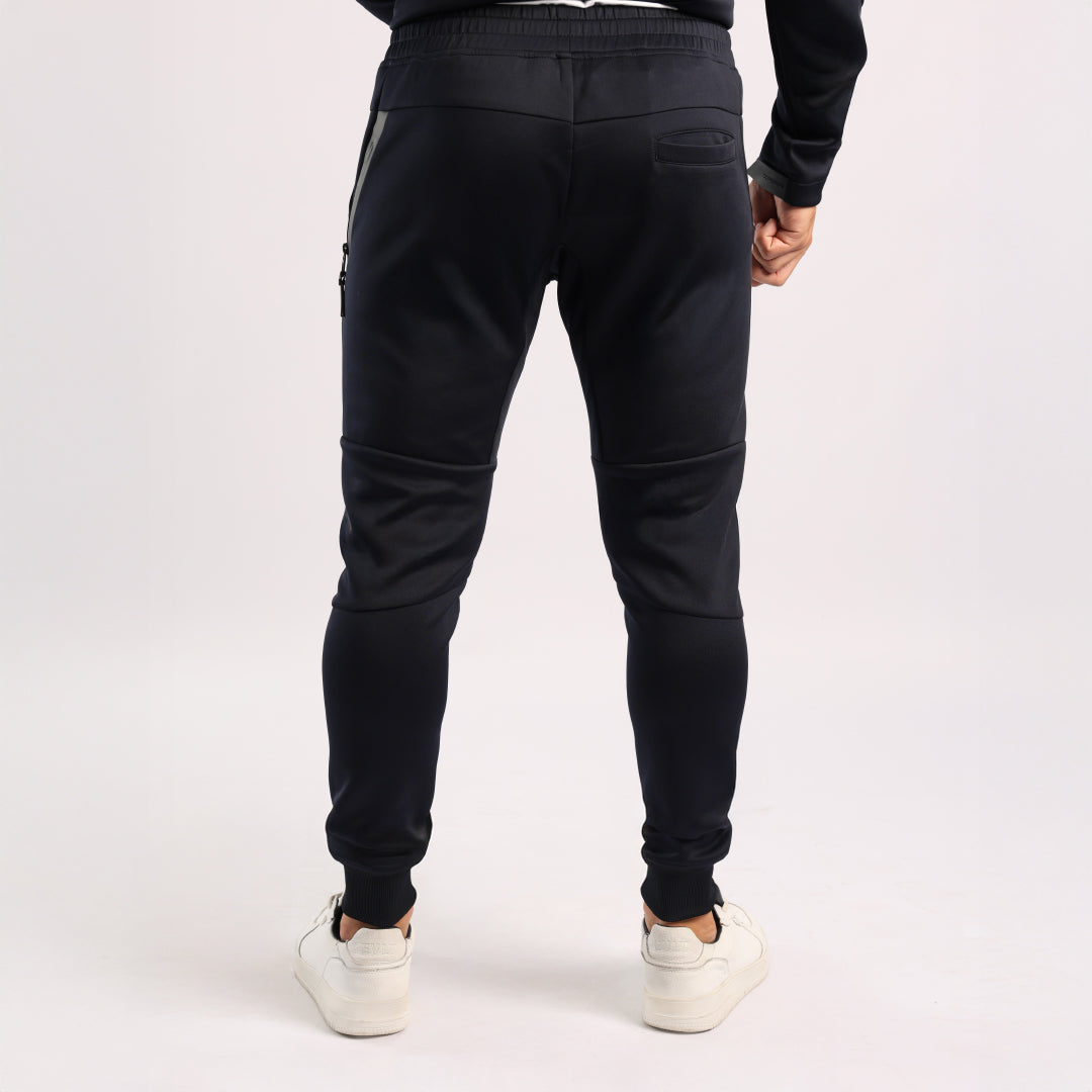 MENS ZAFF BLACK JOGGER WITH ZIP POCKETS