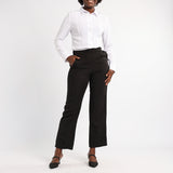 LADIES ALORA BLACK PINTUCK FORMAL PANTS