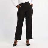 LADIES ALORA BLACK PINTUCK FORMAL PANTS