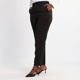 LADIES ALORA BLACK PINTUCK FORMAL PANTS