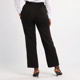 LADIES ALORA BLACK PINTUCK FORMAL PANTS