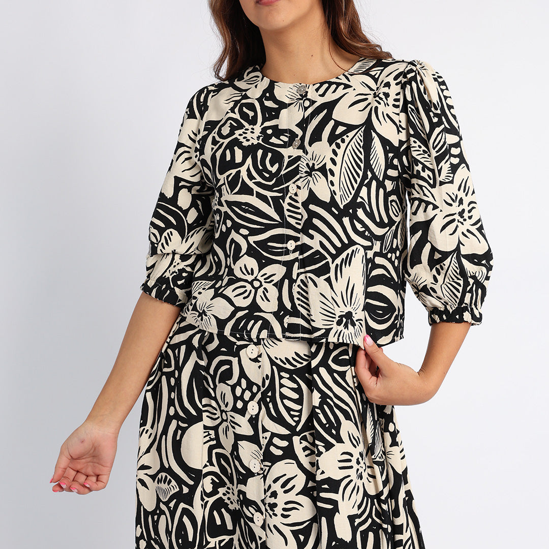 ALORA LADIES PRINTED BLOUSE