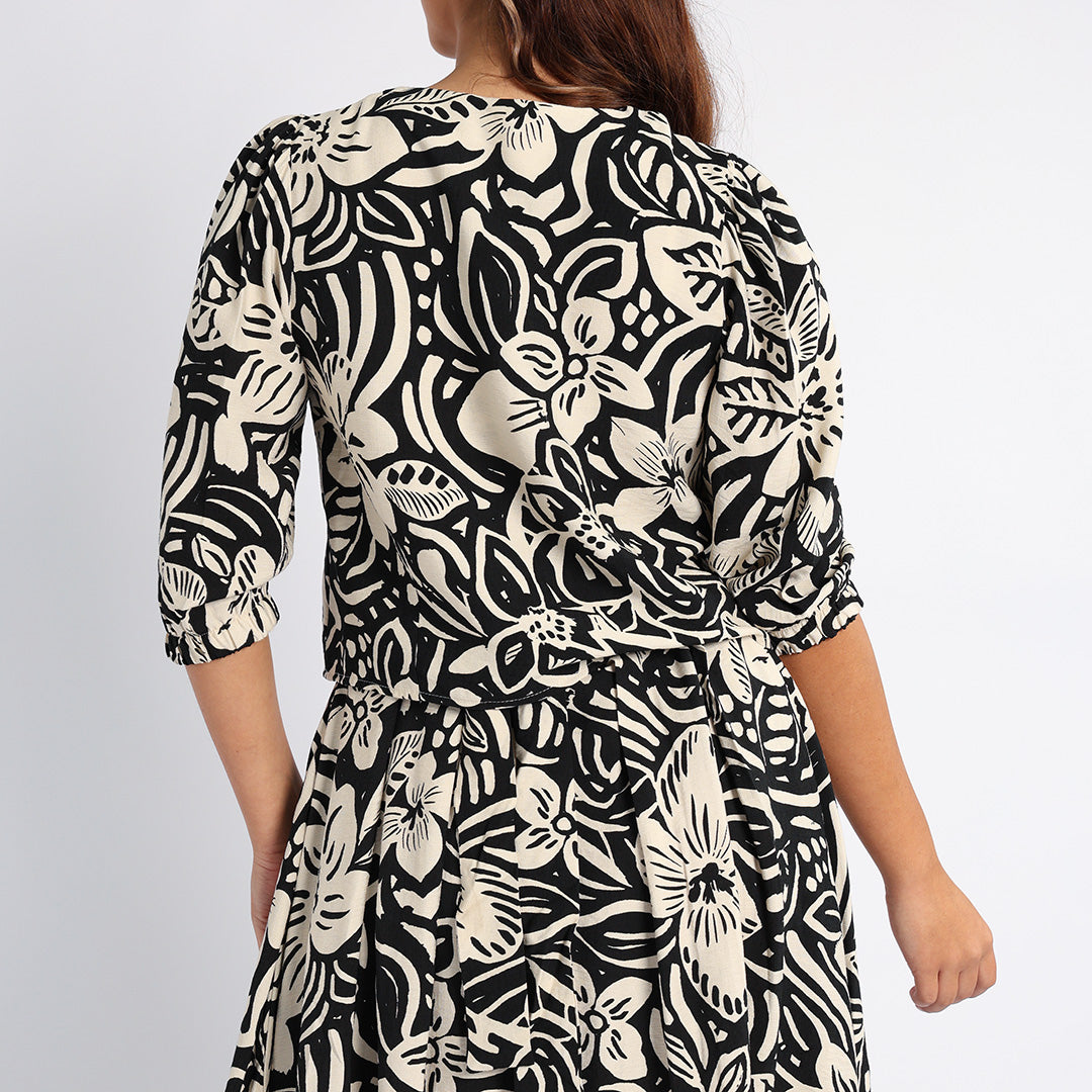 ALORA LADIES PRINTED BLOUSE