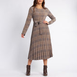 ALORA LADIES CHECK DRESS