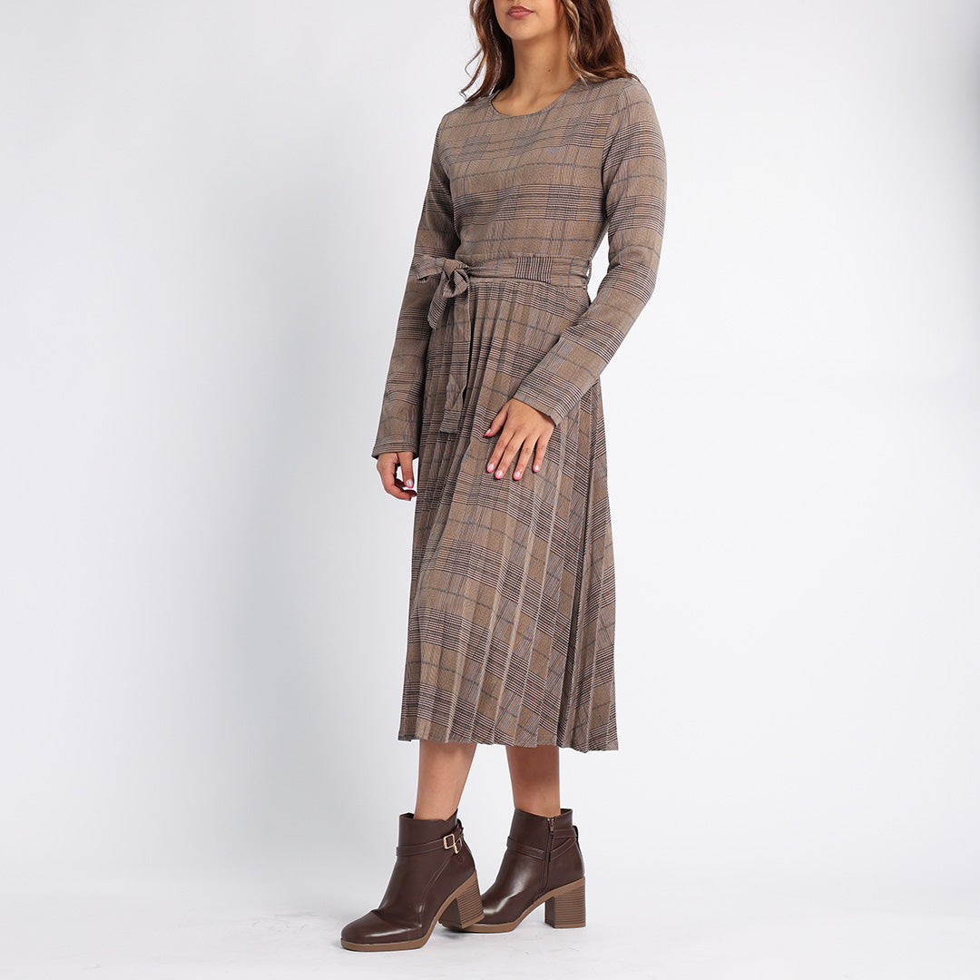 ALORA LADIES CHECK DRESS