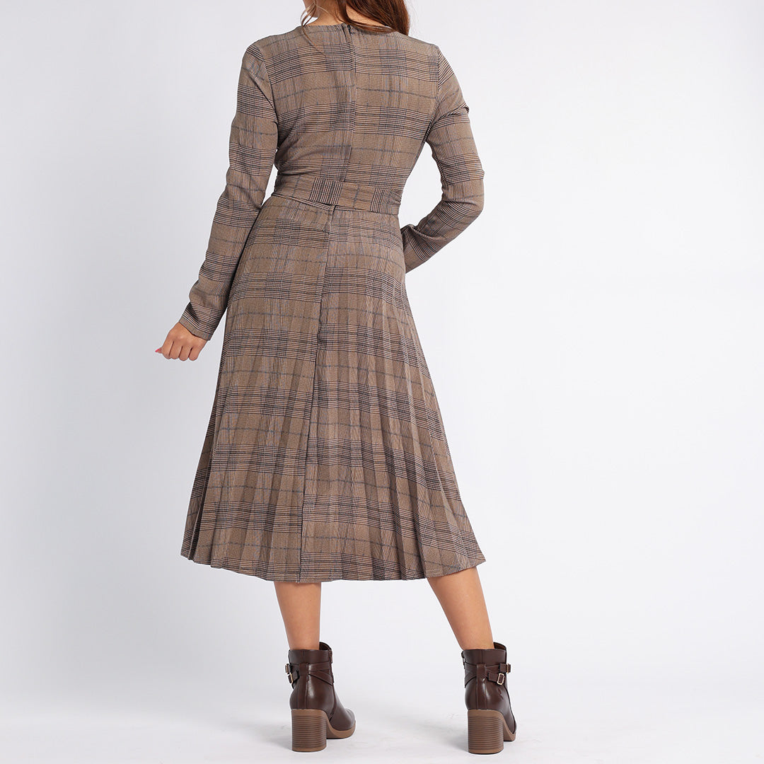 ALORA LADIES CHECK DRESS