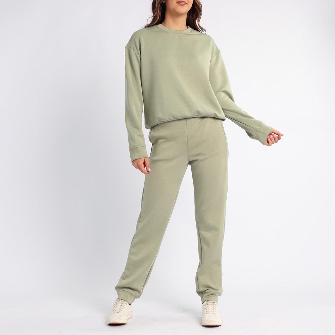 LADIES ALORA SAGE CREW NECK TR SCUBA SWEATER
