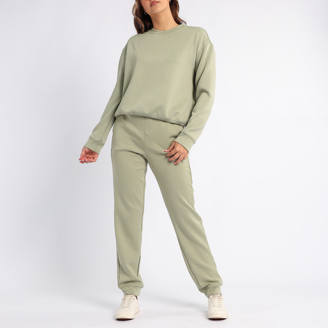 LADIES ALORA SAGE CREW NECK TR SCUBA SWEATER