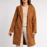LADIES ALORA DOE PLAIN DYED LONG SLEEVE MELTON AMAJARZ COAT