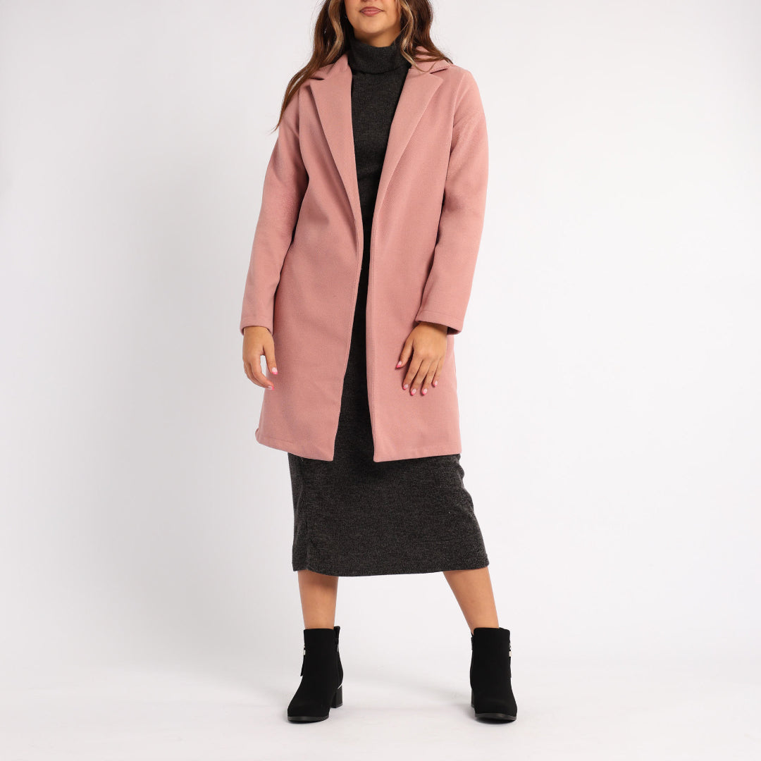 ALORA LADIES PINK MELTON