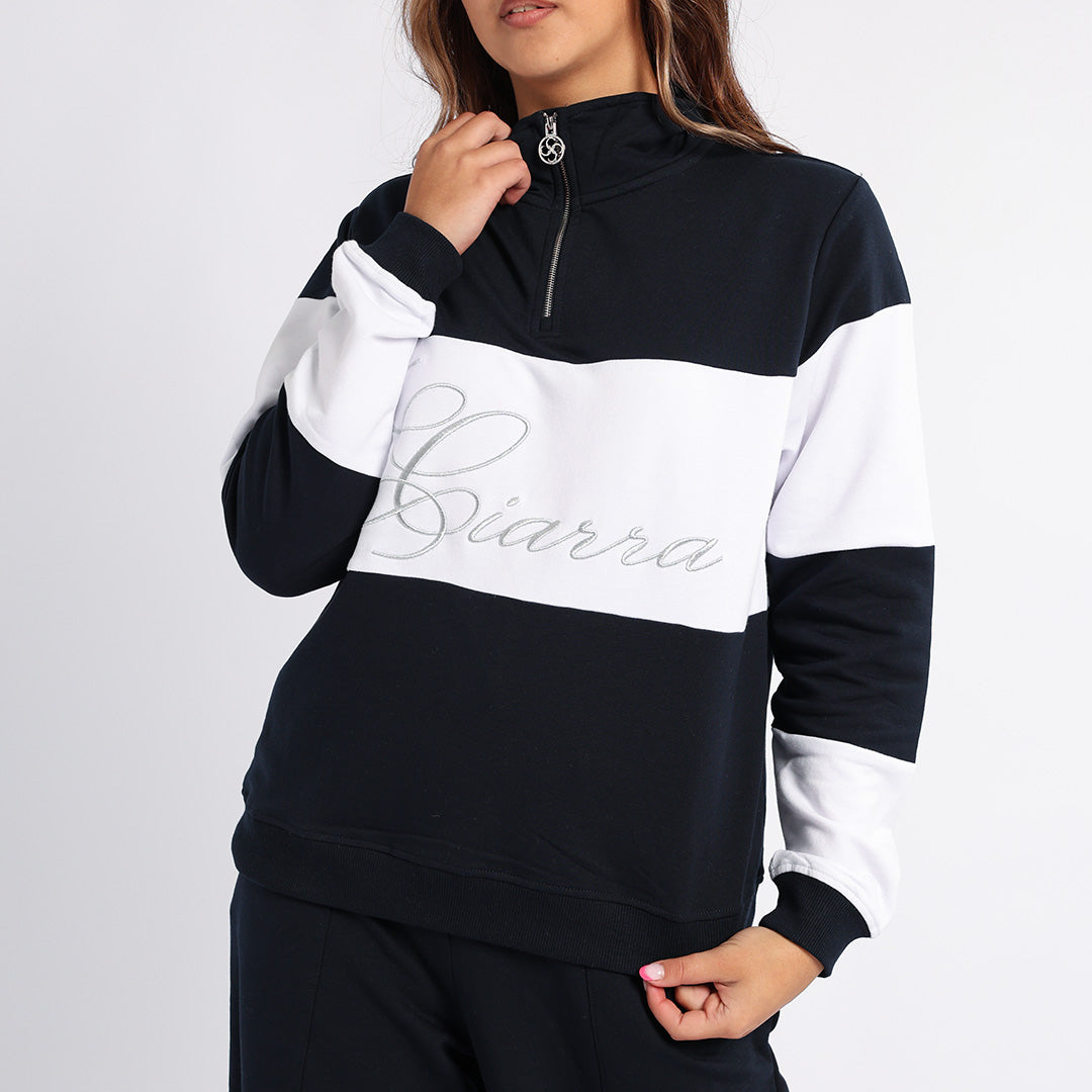 LDS COLOUR BLOCKED SWEATER