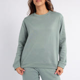 LADIES ALORA SAGE BASIC CREW NECK SWEATER