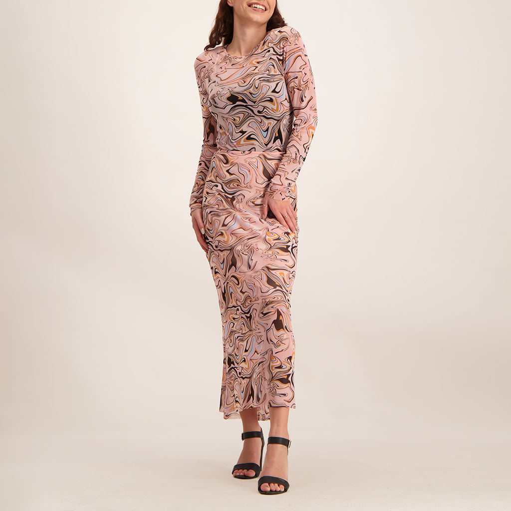 Blue/Orange Printed Top - Fashion Fusion