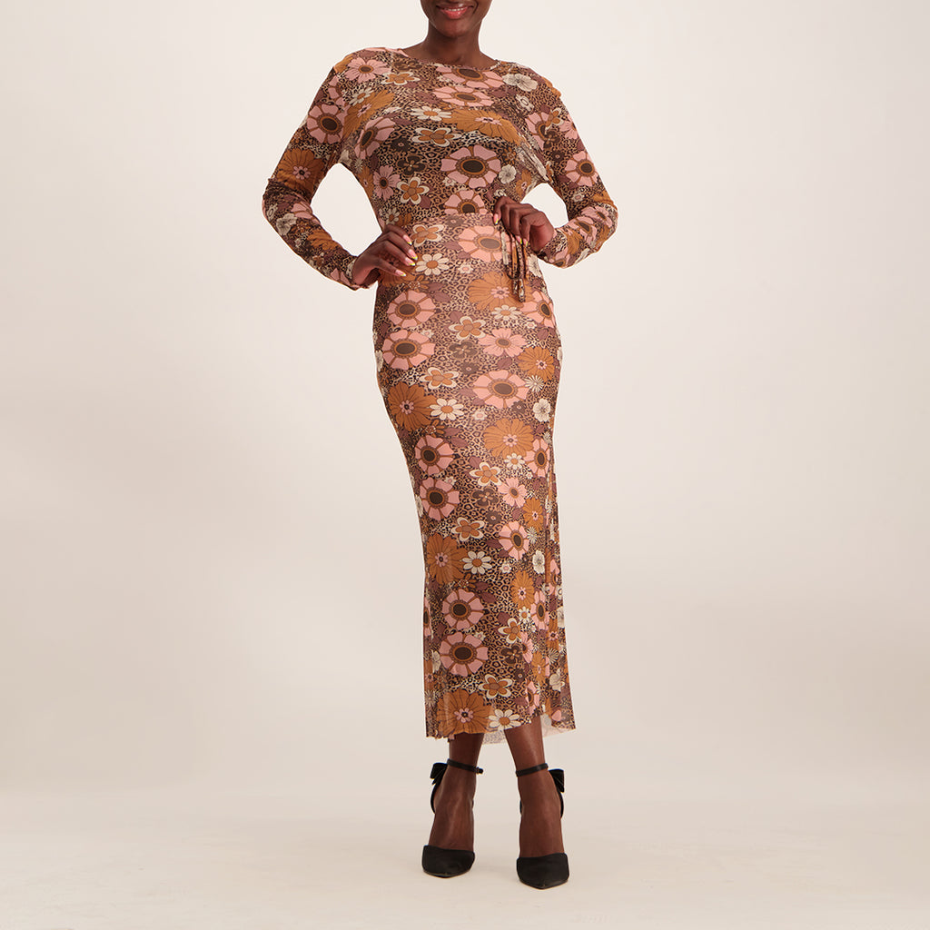 Blush/Stone Printed Top - Fashion Fusion