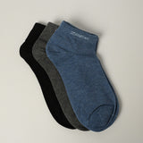 3 Pack Plain Trainer Liner Socks.Z Jacquard Branding.