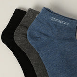 3 Pack Plain Trainer Liner Socks.Z Jacquard Branding.