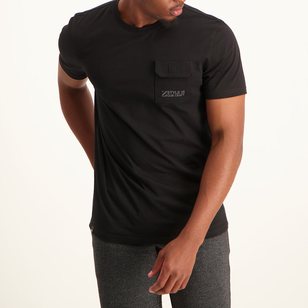 Black Short-Sleeve T-Shirt