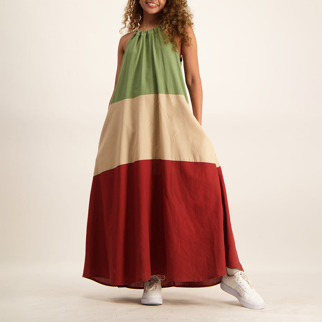 Colourblock Dress