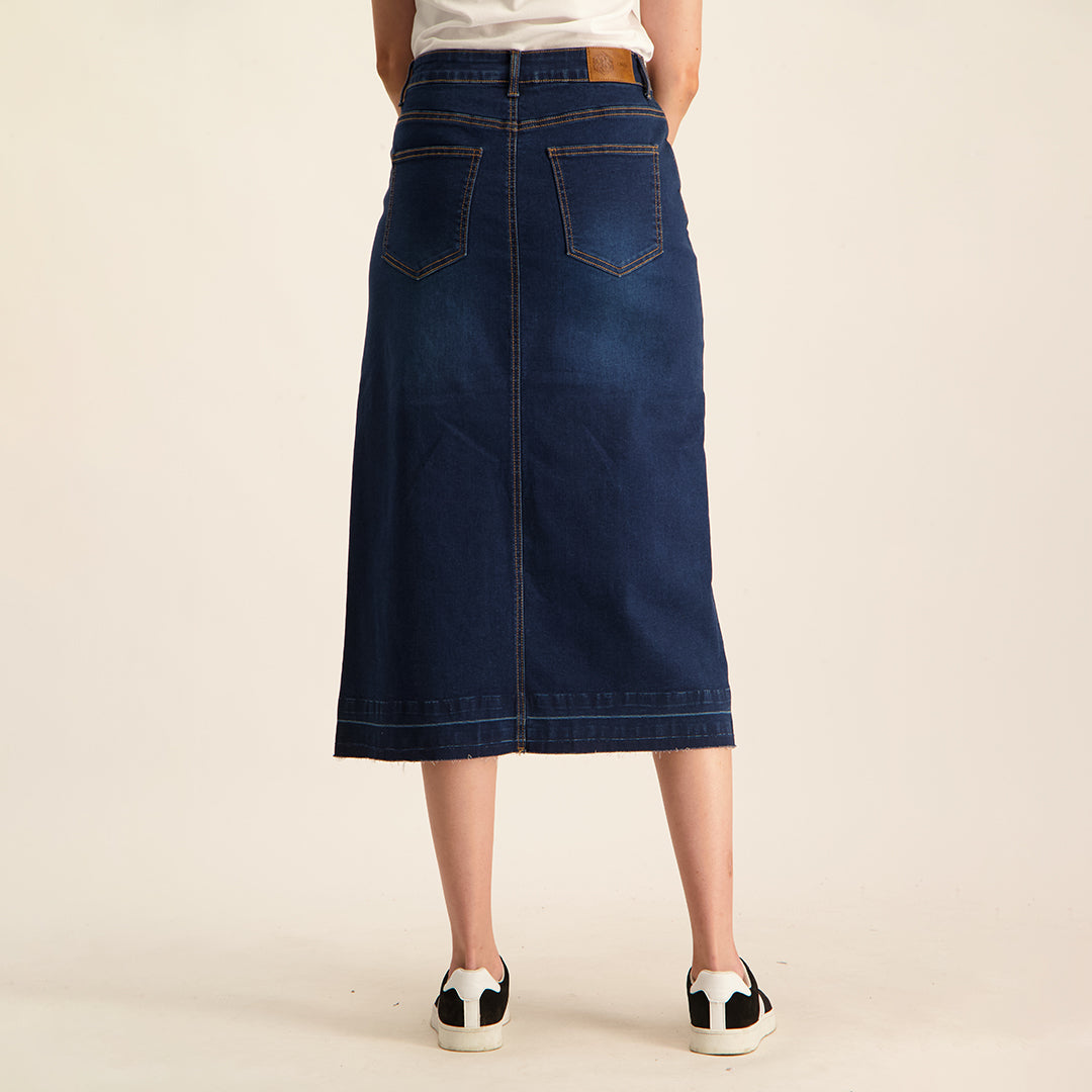 A-line Denim Skirt