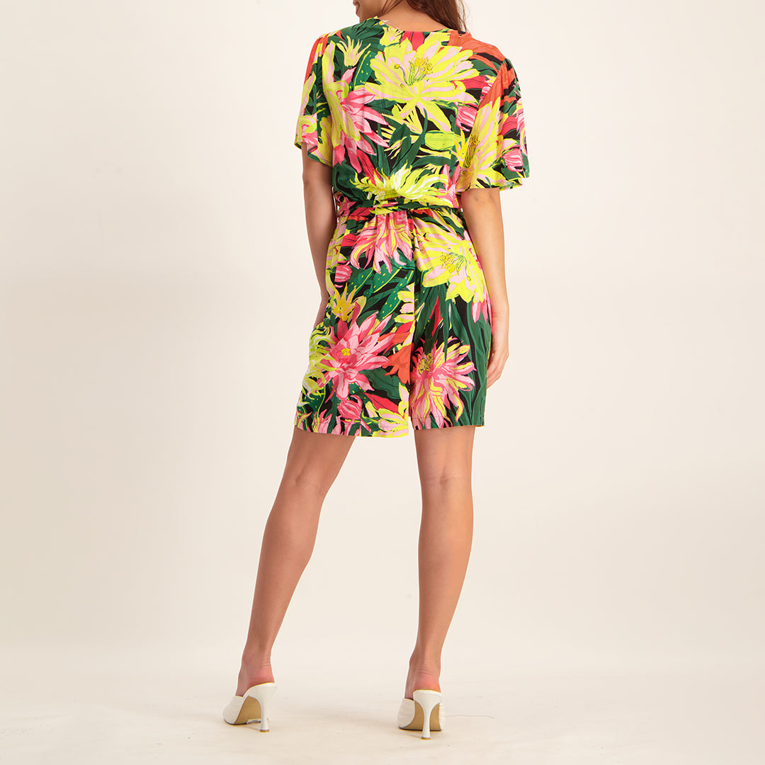 Floral Jumpsuit With Pockets