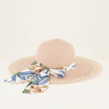 Pink straw hat
