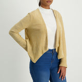 Stone ladies longsleeve sequence knit cardigan