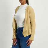 Stone ladies longsleeve sequence knit cardigan