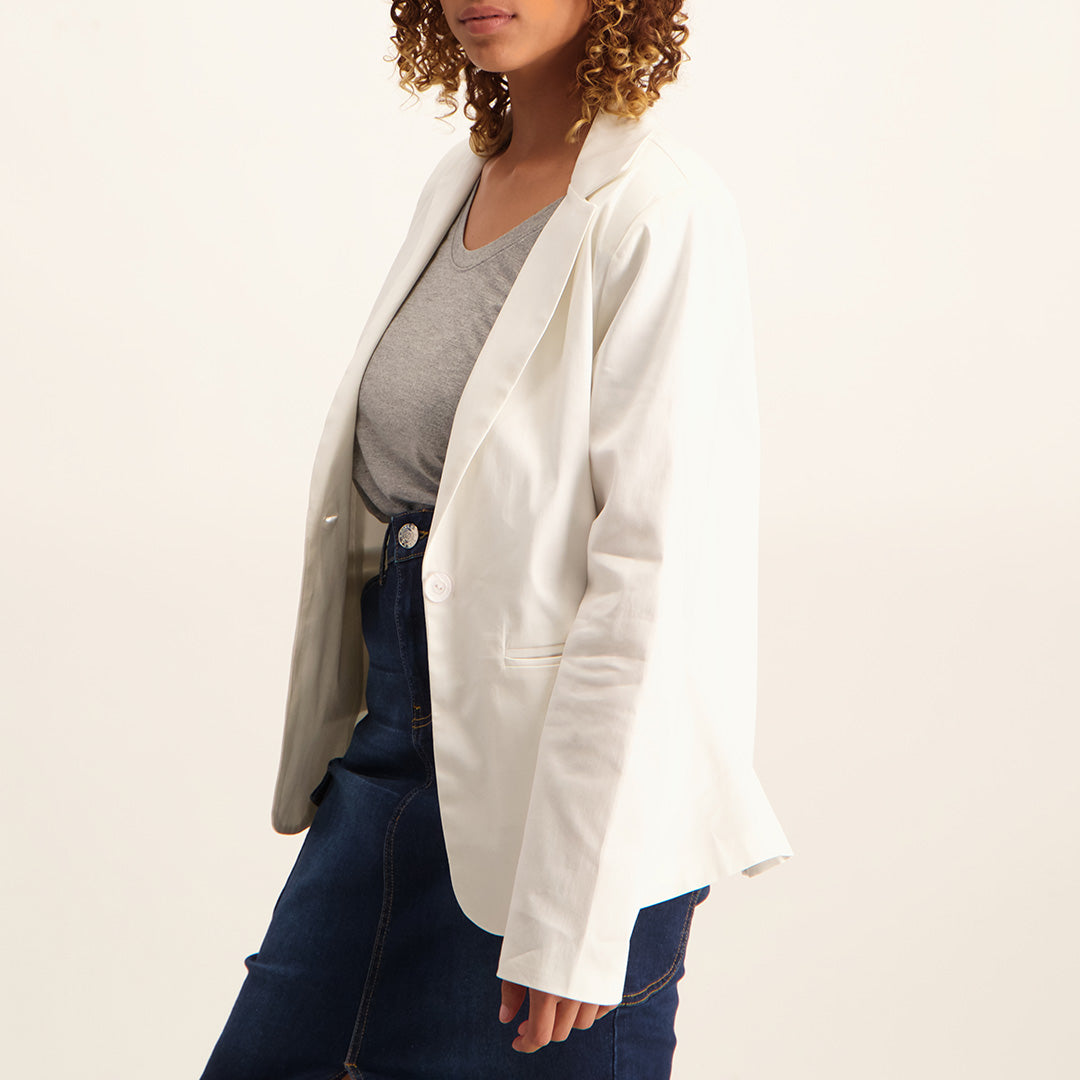 Sateen Jacket With Long Sleeves