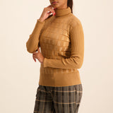 Polo Neck With Long Sleeves