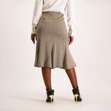 Stone/black skirt