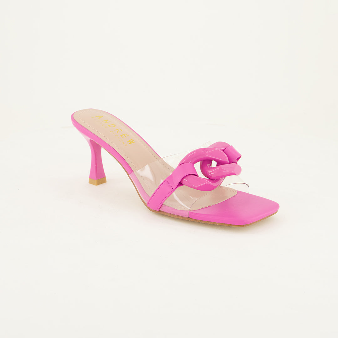 Hot pink toe heel