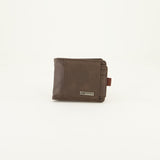 Brown flap wallet with card holder