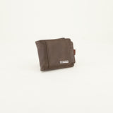 Brown flap wallet with card holder