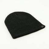 Ribbed Knite Skull Beanie.Rubber Z Label.