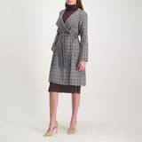 Printed Check Coat
