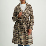 Printed Check Coat